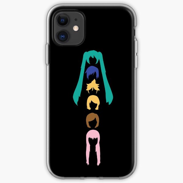 Vocaloid Heads (black) iPhone Soft Case
