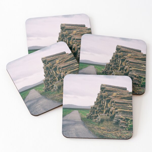 Item preview, Stacked firewood at the small road designed and sold by Ingo Menhard.