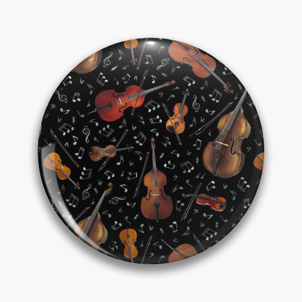 Item preview, Violin Music Notes On Black  designed and sold by MignonBeauty.