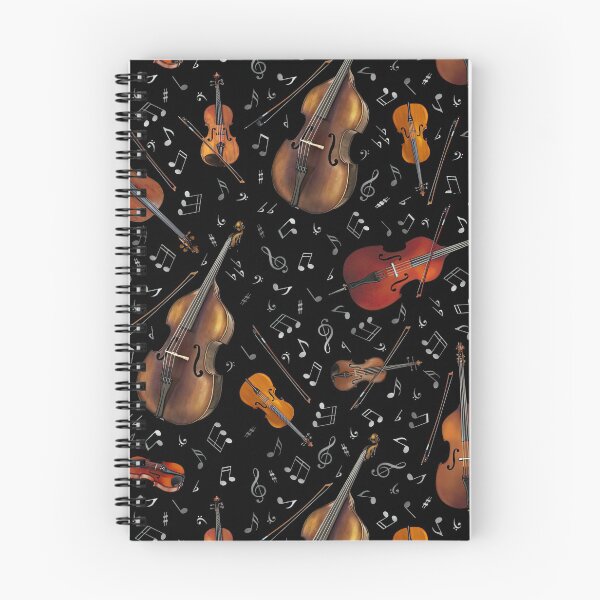 Item preview, Violin Music Notes On Black  designed and sold by MignonBeauty.