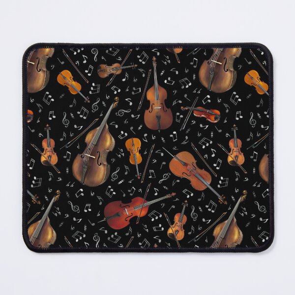 Item preview, Violin Music Notes On Black  designed and sold by MignonBeauty.
