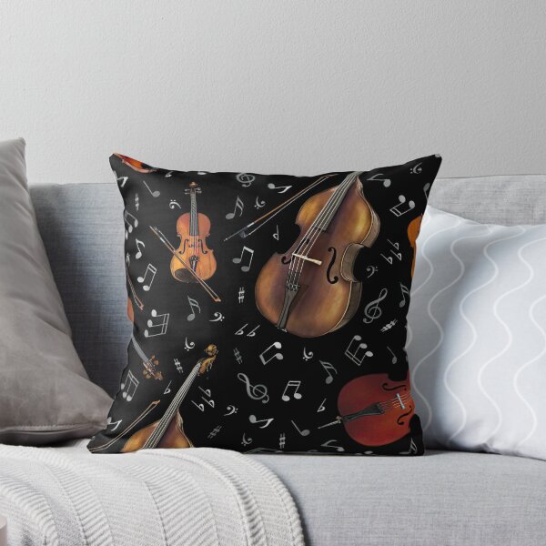 Item preview, Violin Music Notes On Black  designed and sold by MignonBeauty.