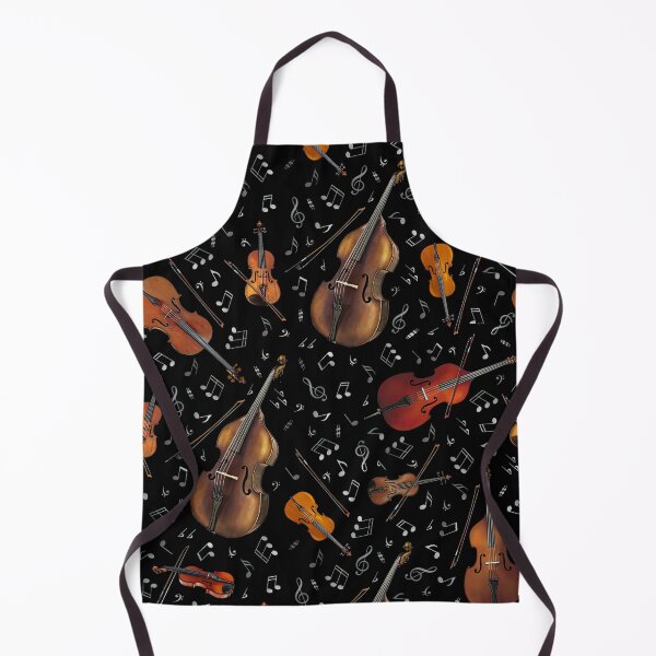 Item preview, Violin Music Notes On Black designed and sold by MignonBeauty.