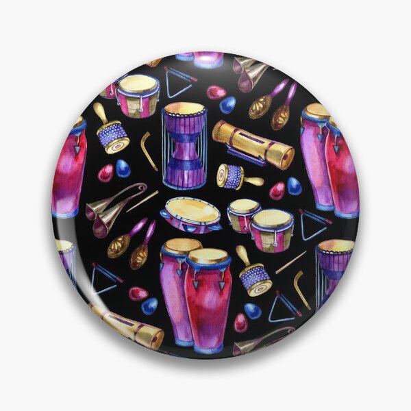 Item preview, Drum Music Notes Watercolor designed and sold by MignonBeauty.