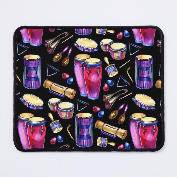 Item preview, Drum Music Notes Watercolor designed and sold by MignonBeauty.