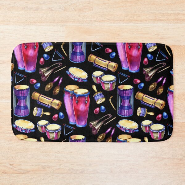 Item preview, Drum Music Notes Watercolor designed and sold by MignonBeauty.