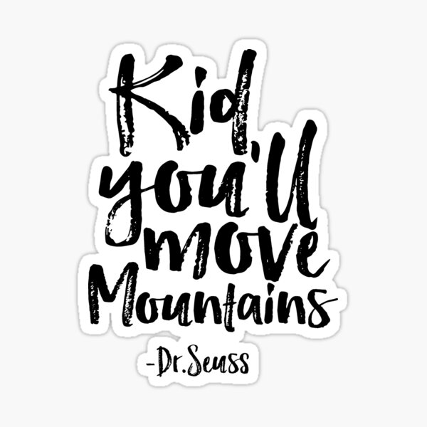 Vista previa del artículo con la obra «Niño te moverás montañas Tipografía Cuarto de niños para imprimir Decoración para pared Arte para niños Decoración de habitaciones para niños», diseñado y vendido por Nathan Moore.