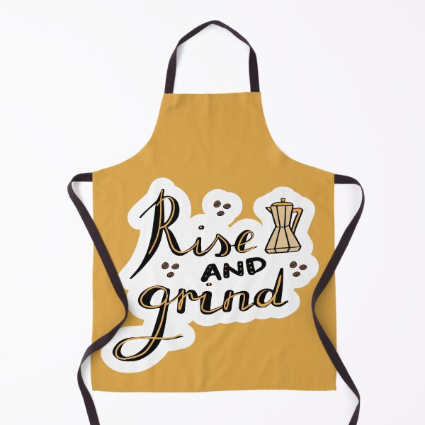 Item preview, rise and grind - coffee quote designed and sold by Hoetoons.