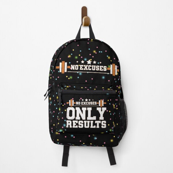 Item preview, No Excuses Only Results Fitness Lover Design designed and sold by amishacreates.