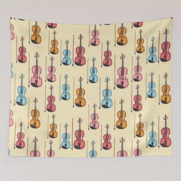 Item preview, Colorful Violin Watercolor Art designed and sold by MignonBeauty.
