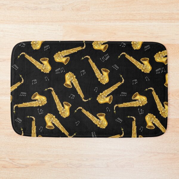 Item preview, Gold Saxophone With Music Notes designed and sold by MignonBeauty.