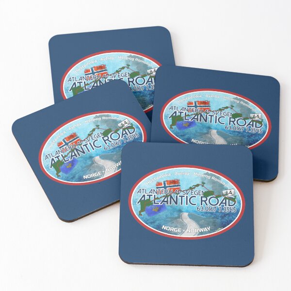 Item preview, Atlantic Ocean Road Norway Atlanterhavsvegen Sticker T-Shirt 02 designed and sold by OuterShellUK.