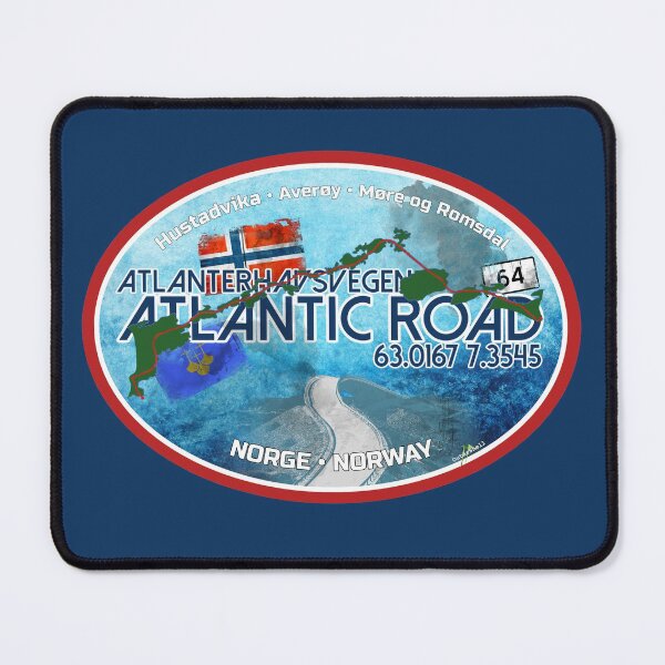 Item preview, Atlantic Ocean Road Norway Atlanterhavsvegen Sticker T-Shirt 02 designed and sold by OuterShellUK.