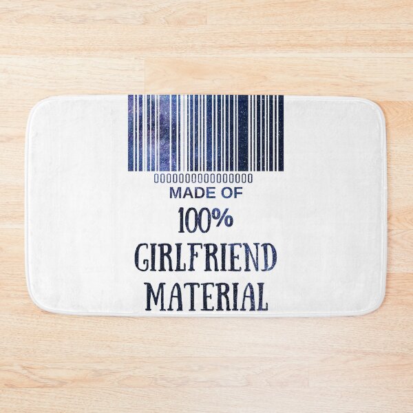 Item preview, Made Of 100% Girlfriend Material Blue Starry Nights- Aesthetic Funny Barcode unique designed and sold by MAEffects.
