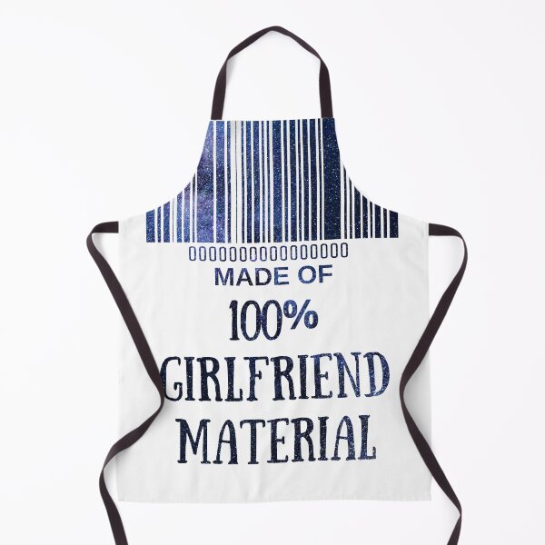 Item preview, Made Of 100% Girlfriend Material Blue Starry Nights- Aesthetic Funny Barcode unique designed and sold by MAEffects.