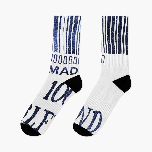 Item preview, Made Of 100% Girlfriend Material Blue Starry Nights- Aesthetic Funny Barcode unique designed and sold by MAEffects.