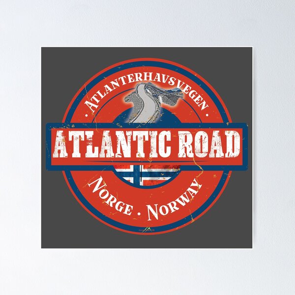 Item preview, Atlantic Ocean Road Norway Atlanterhavsvegen Sticker T-Shirt 03 designed and sold by OuterShellUK.