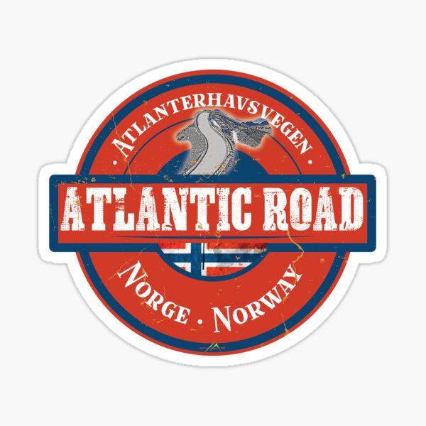 Item preview, Atlantic Ocean Road Norway Atlanterhavsvegen Sticker T-Shirt 03 designed and sold by OuterShellUK.