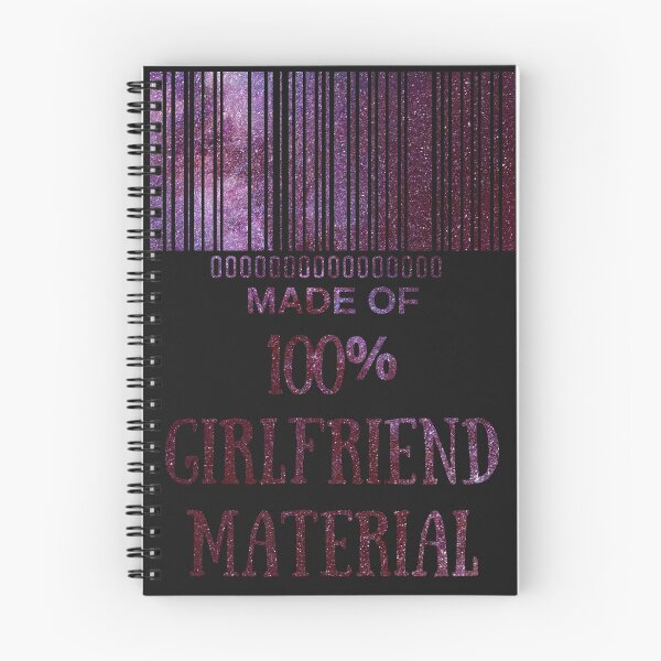 Item preview, Made Of 100% Girlfriend Material Red Starry Nights- Aesthetic Funny Barcode unique designed and sold by MAEffects.
