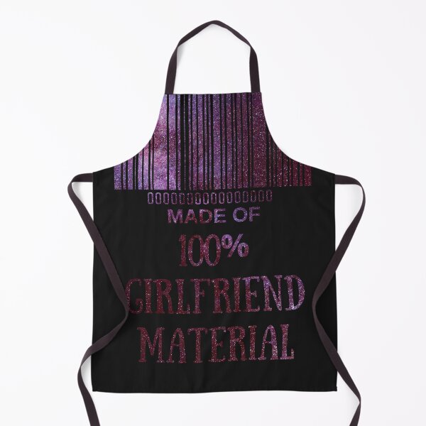 Item preview, Made Of 100% Girlfriend Material Red Starry Nights- Aesthetic Funny Barcode unique designed and sold by MAEffects.