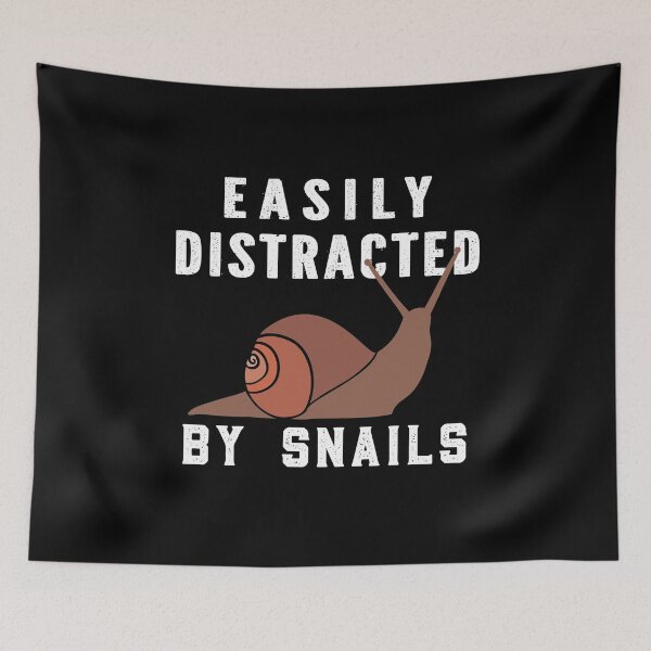 Item preview, Easily Distracted By Snails (Funny Gift For Snail Lover) designed and sold by i-longmanshop.