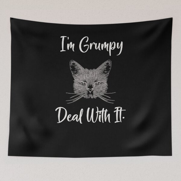 Item preview, I'm Grumpy Deal With It, Funny Sad cat, Irritating People, Bad Mood designed and sold by mohcine92.