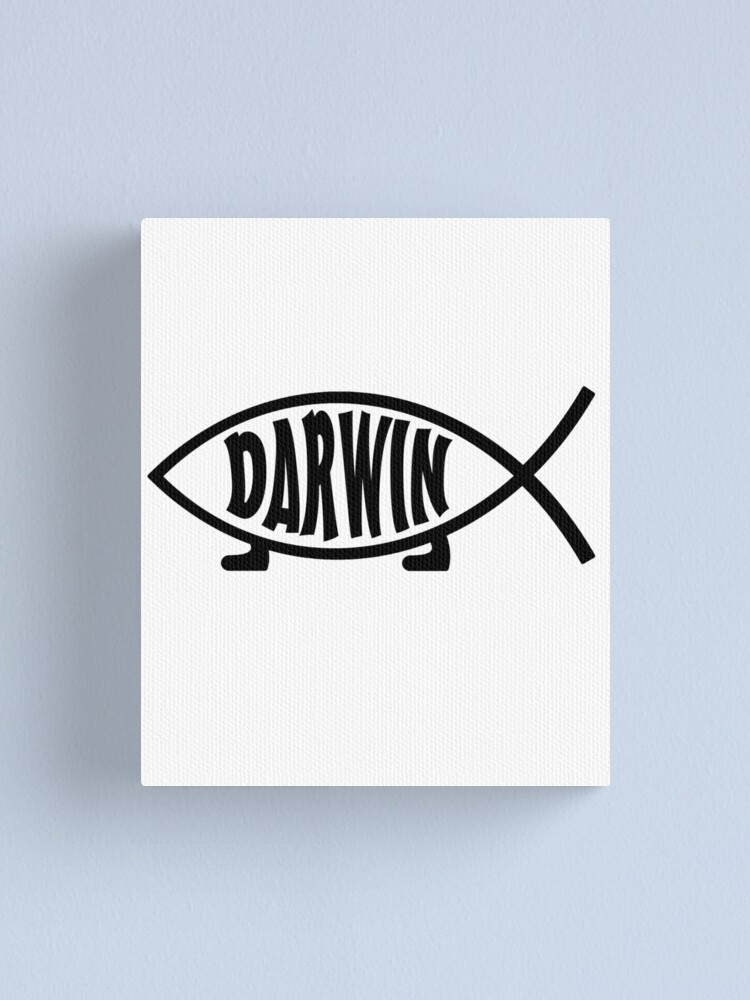 "Darwin fish with legs symbol perfect for scientists