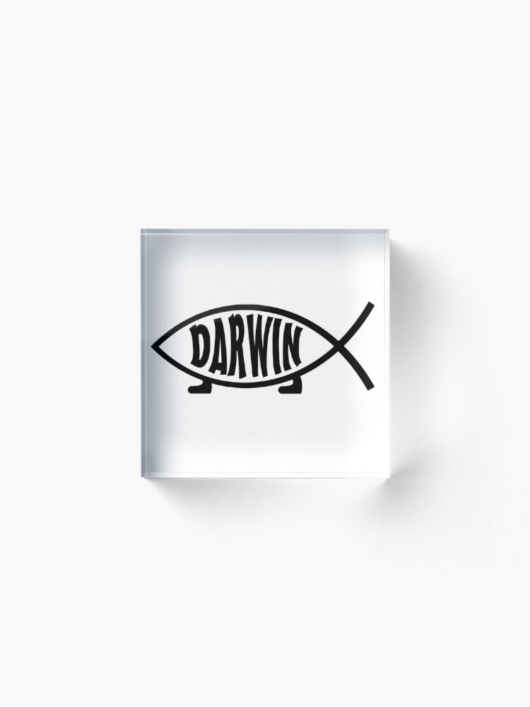 "Darwin fish with legs symbol perfect for scientists