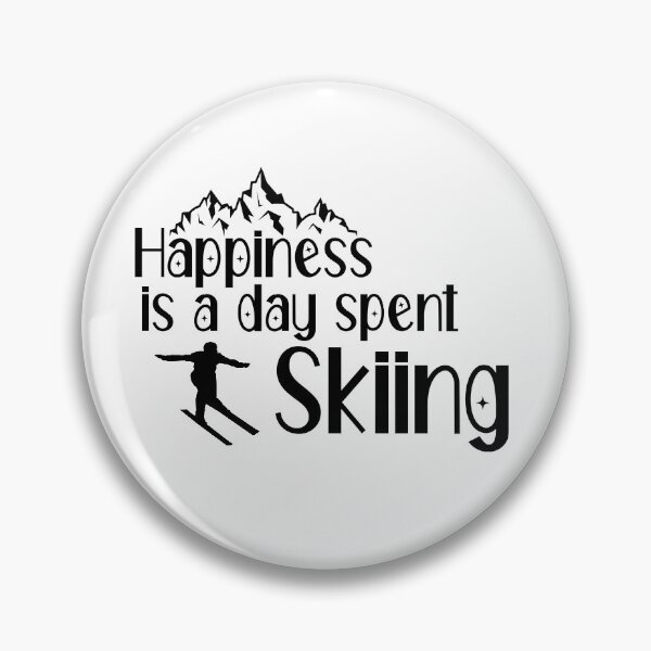 Item preview, Happiness is a day spent Skiing designed and sold by ErmessThiings.