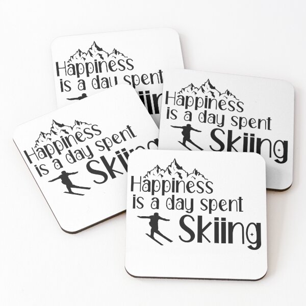 Item preview, Happiness is a day spent Skiing designed and sold by ErmessThiings.