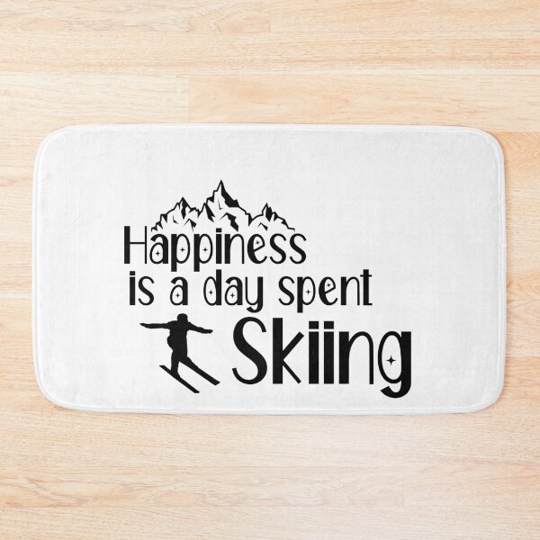 Item preview, Happiness is a day spent Skiing designed and sold by ErmessThiings.