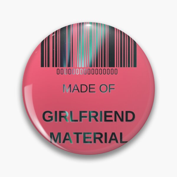 Item preview, Made Of Girlfriend Material Northern Lights- Funny Barcode unique designed and sold by MAEffects.