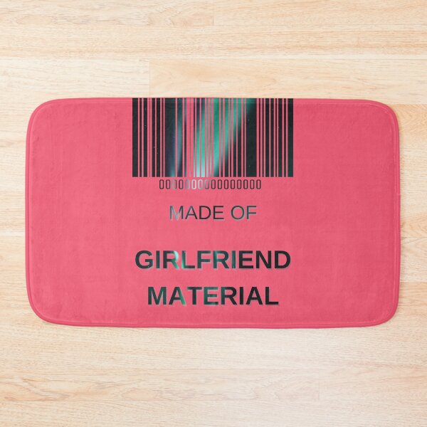 Item preview, Made Of Girlfriend Material Northern Lights- Funny Barcode unique designed and sold by MAEffects.