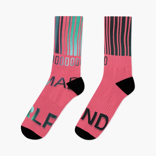 Item preview, Made Of Girlfriend Material Northern Lights- Funny Barcode unique designed and sold by MAEffects.