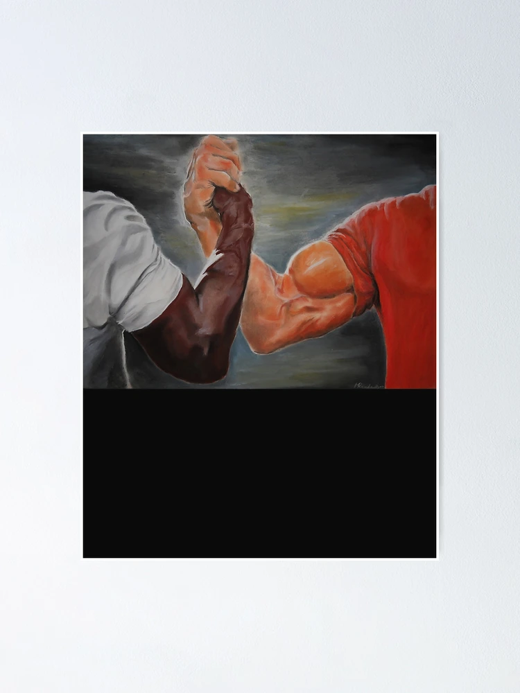 Epic Handshake Meme Tapestry Art Travel Colored Blanket Wall