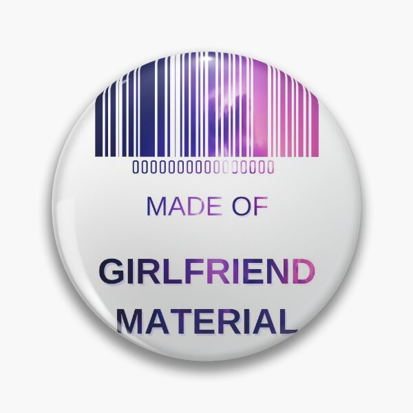Item preview, Made Of Girlfriend Material Pink Sky- Funny Barcode unique designed and sold by MAEffects.