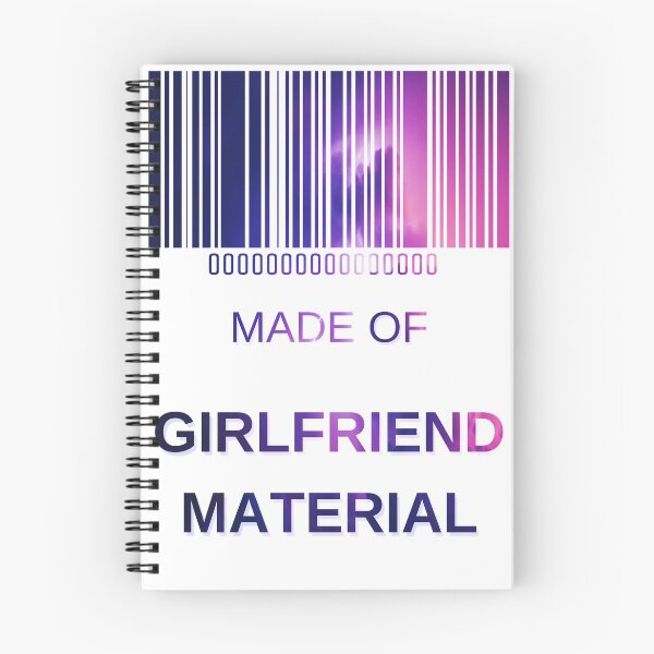 Item preview, Made Of Girlfriend Material Pink Sky- Funny Barcode unique designed and sold by MAEffects.