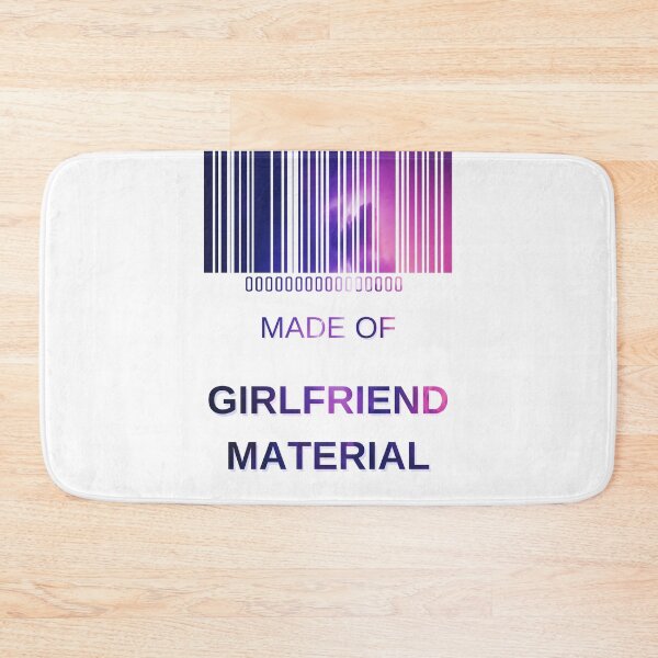 Item preview, Made Of Girlfriend Material Pink Sky- Funny Barcode unique designed and sold by MAEffects.