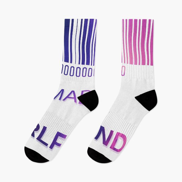 Item preview, Made Of Girlfriend Material Pink Sky- Funny Barcode unique designed and sold by MAEffects.