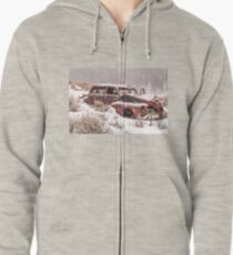 Auto in Snowstorm Zipped Hoodie