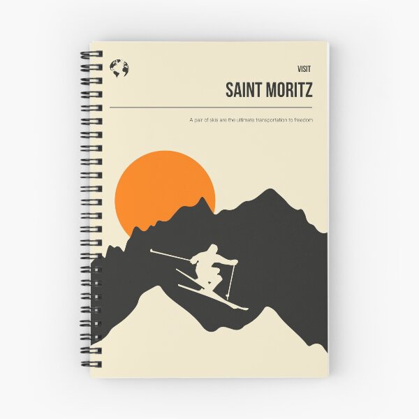 Item preview, Saint Moritz Vintage Minimal Travel Poster Art designed and sold by Stadify.