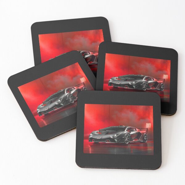 Item preview, black car with re smoke Art Board designed and sold by VindorDesigns.