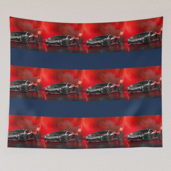 Item preview, black car with re smoke Art Board designed and sold by VindorDesigns.