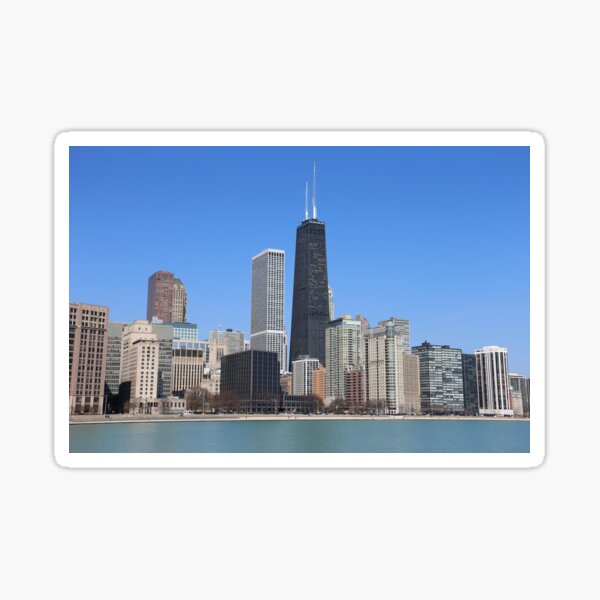 Item preview, Chicago skyline in summer designed and sold by mvpaskvan.