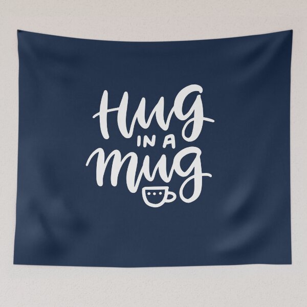 Item preview, hug in a mug  - coffee quote designed and sold by Hoetoons.