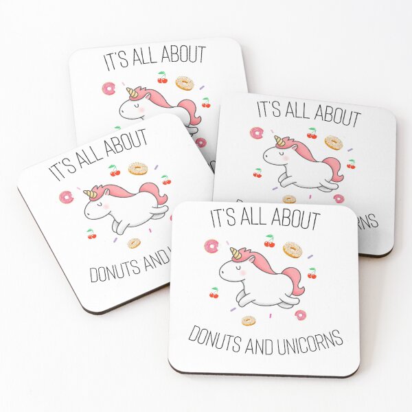 Item preview, It's all about donuts and unicorns designed and sold by AHthatIsNice.