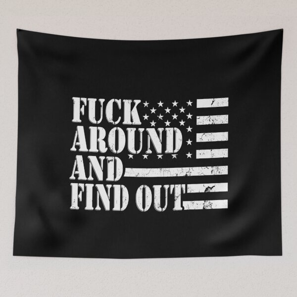 Item preview, Fuck Around And Find Out American Usa Flag Funny Sarcastic Shirt designed and sold by agnesmari2c6ax.