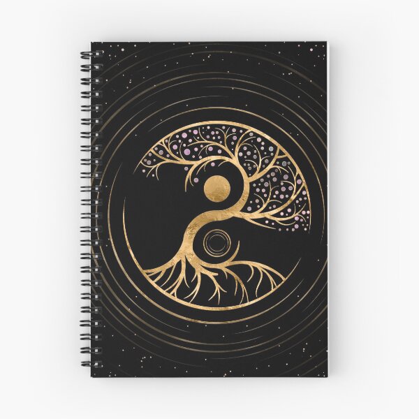 Item preview, Yin Yang Tree of life - Fluorite and Gold designed and sold by k9printart.