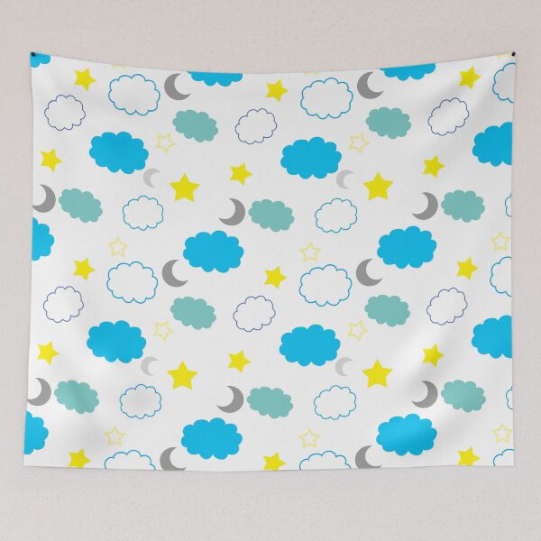 Item preview, Clouds, stars and moon designed and sold by adiosmillet.