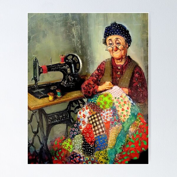 Item preview, Never Underestimate An Old Lady Who Love Sewing And Was Born In May -  The Elderly Lady Quilting designed and sold by HerBertTeee.